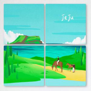 아트박스/꾸밈 tf409-멀티액자_제주에서말타기