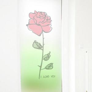 아트박스/꾸밈 cs331_m-무점착유리시트_장미의고백_유리문시트지