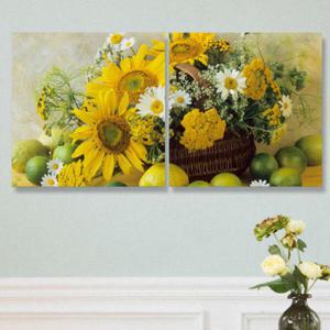 아트박스/꾸밈 pa492-아크릴액자_그림같은해바라기(중형세트)