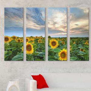 아트박스/꾸밈 cx572-노을풍경의해바라기들판_대형노프레임세트