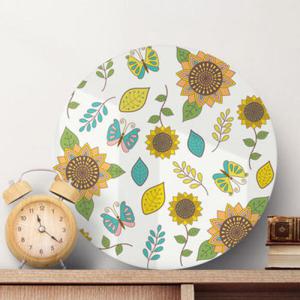 아트박스/꾸밈 ia511-원형아크릴액자_해바라기와나비패턴