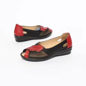 아트박스/베리콕 투톤 시스루 토오픈 플랫 여름단화