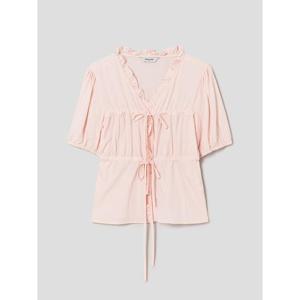 (125665MQ2Y) [에잇세컨즈] 스트링 포인트 블라우스  라이트 핑크