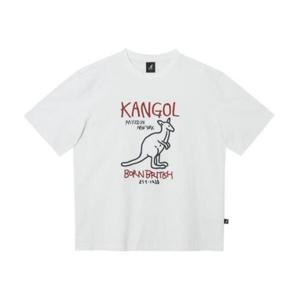 M 캉골반팔티 CQK KREC-ST27720OW 드로잉 티셔츠 2772 오프화이트