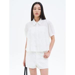 (355765LY11) [에잇세컨즈] 캉캉이 블라우스  화이트