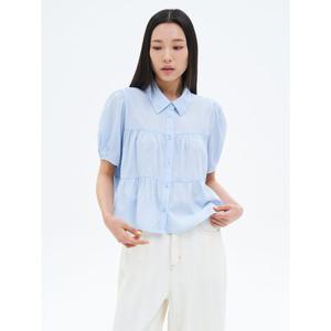 (355765LY1Q) [에잇세컨즈] 캉캉이 블라우스  스카이 블루