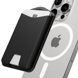 M-비카 엣지 맥세이프 가죽 카드지갑 케이스 삼성 갤럭시 호환 애플 아이폰 카드 3장 수납