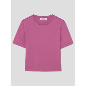 (355742LY2X) [에잇세컨즈] 코튼스판 크롭 반소매 티셔츠  핑크