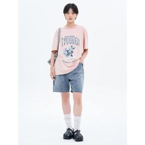 (355725LPFP) [에잇세컨즈] 워싱 데님쇼츠  블루