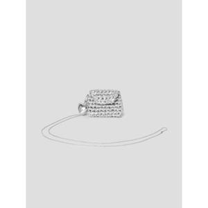 (19578ZWY63) [에잇세컨즈] 실버 니팅 크로스백 키링  그레이