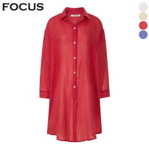 라이트 아사 면 롱 블라우스_VFI5M1BL5621