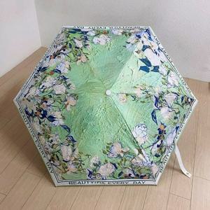 [애슬릿][애슬릿]플라워 암막 코팅 3단 자동 양산 우산