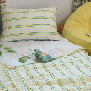 해피니 이불패드세트 레트로 M2 듀라론 냉감 이불 패드 베개 SS (옐로우)