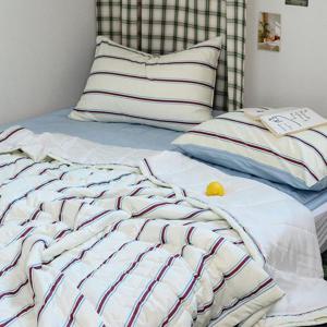 해피니 이불베개세트 레트로 M2 듀라론 냉감 이불 베개 Q (크림)