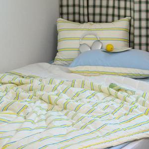 해피니 이불베개세트 레트로 M2 듀라론 냉감 이불 베개 Q (옐로우)