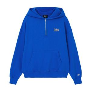 LEE 트위치로고 하프집업 오버핏 후드티 B1 LE2204HD40 BL