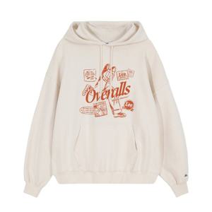 LEE 공용 오버롤즈 오버핏 후드티 B1 LE2203HD54 EC CH