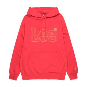 LEE 트위치 더블자수 오버핏 후드 B1 LE2301HD03 RD