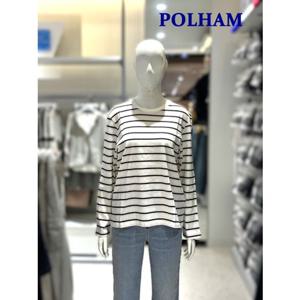 [폴햄]여성 루즈핏 스트라이프 긴팔티셔츠 PHF4TS2420 -US