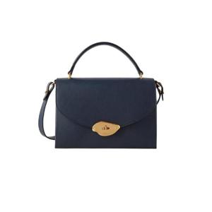 멀버리 하이 글로스 레더 라나 탑 핸들백 나이트 스카이 HH9267-615U888