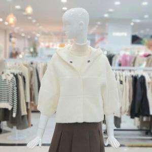 [ab.f.z]포근포근 후드 칠부 숄 퍼가디건 자켓  FFY1GY33A