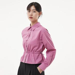 [랩][made by LAP] 허리 스트링 크랍 셔츠 블라우스 AP3WB861