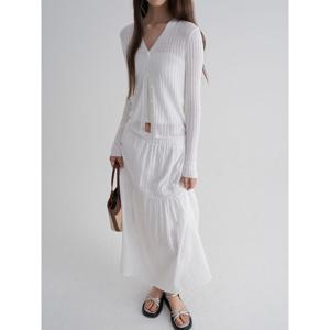 (32585ALY20) [에잇세컨즈] 베이직 골지 긴소매 카디건  아이보리