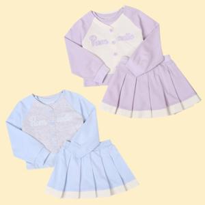 [로엠걸즈(아동)]3피스티셔츠스커트상하세트RGSM25S2P