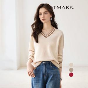 ATMARK 와플브이넥루지니트_AA56KN019G