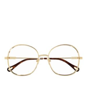 끌로에 여성 안경테 CH0138O 001 GOLD GOLD TRANSPARENT 55