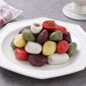 [시루조아] 굳지않는 특허기술 떡 오색 찹쌀 송편 750g+750g