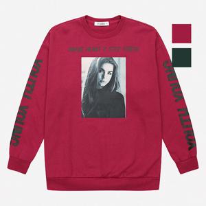 [뱅뱅] 여성 포토프린팅 오버핏 맨투맨 (NTI603)