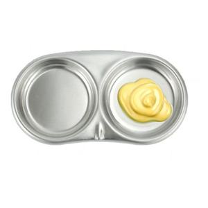 업소용 소스컵 2구 양념종지 원형접시 반찬 종지 식당 위생 주방용품