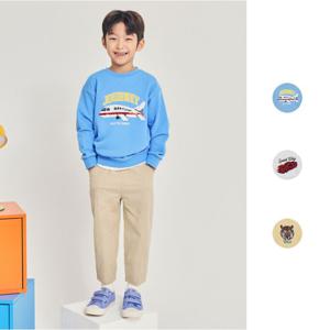 탑텐키즈 MKE1TR1101 남아 테리 더블시퀸 맨투맨