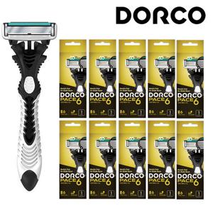 도루코 페이스6 일회용 면도기(휴대용) 6중날 1입x10개