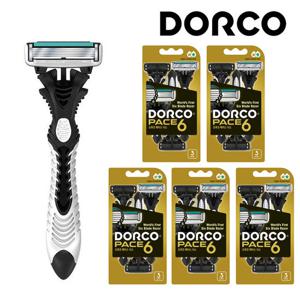 도루코 페이스6 일회용 면도기(휴대용) 6중날 (3입)x5개-총15개 면도기 면도날