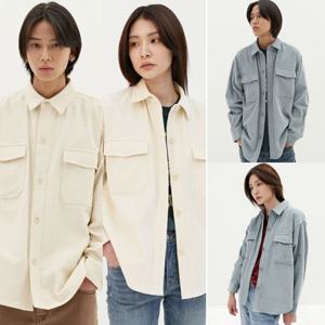 [플랙진] 투 포켓 코듀로이 자켓 셔츠 PWTO4LSL61U