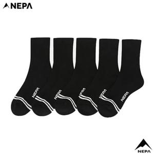 네파 (7LE8307) 남여 공용 사계절 데일리 소프트 쿠션 장목 양말 (5pcs 한세트)