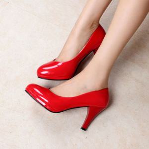 구두 빨간구두 가을신발 플랫폼 여성구두 펌프스 힐