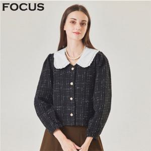 [포커스]포커스 카라배색트위드블라우스_VF3F3BL5351