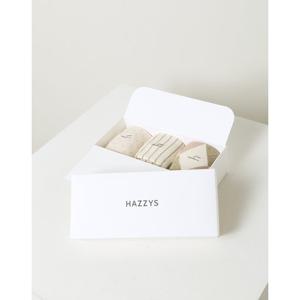 [헤지스]HISS5F304IV_여성 아이보리 패턴 면혼방 중목양말3종세트