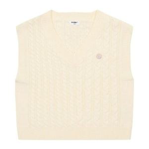 [에꼴리에]여아용 클래식 케이블  니트 조끼 23D5082 CR_JJ