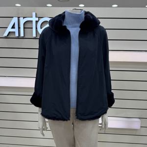 [아르테]안감 토끼털 코트 DRDCRH330