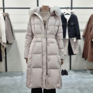 [더아이잗]폭스퍼 후드 퀼팅 롱 구스다운 점퍼 IPCM2DP761