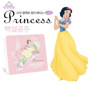 [월트디즈니]백설공주 사각 컴팩트 케이스세트(보관함+렌즈케이스+집게+거울)/다용도 악세서리 보관함