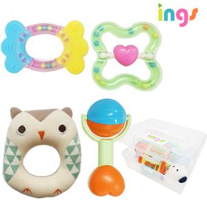 잉스 옥수수 친환경 딸랑이세트 (4PCS)