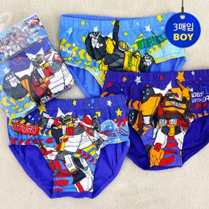 또봇 팬티세트 [3매입 파워라인] [J0099]
