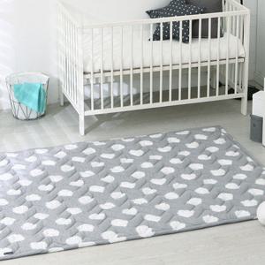 [타카타카] 소호 항균플란넬 순면러그 (그레이)