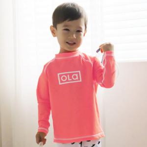 [OLA]올라 KIDS 네온오렌지 래쉬가드/아동 래쉬가드/아동 수영복