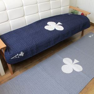 클로버 퀼트 3단 쇼파방석/패드